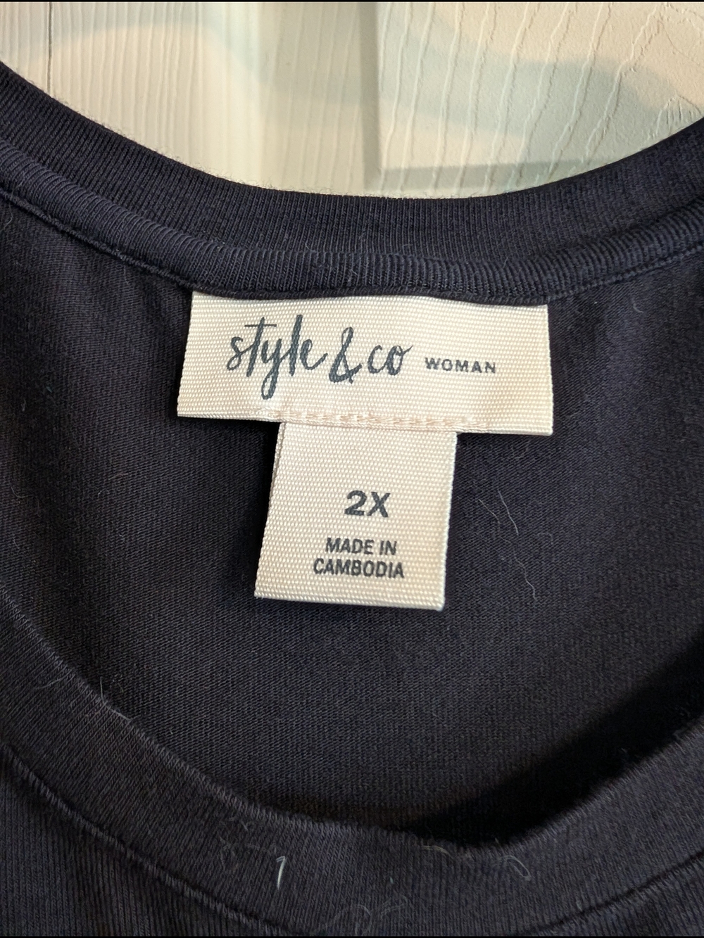 Style & Co. Women’s Navy Crewneck Sweater
